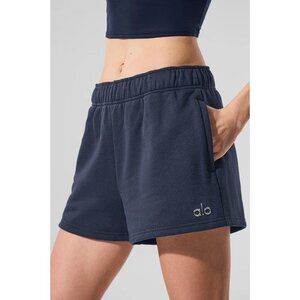 ALO YOGA Women's Accolade Short Size S In Navy